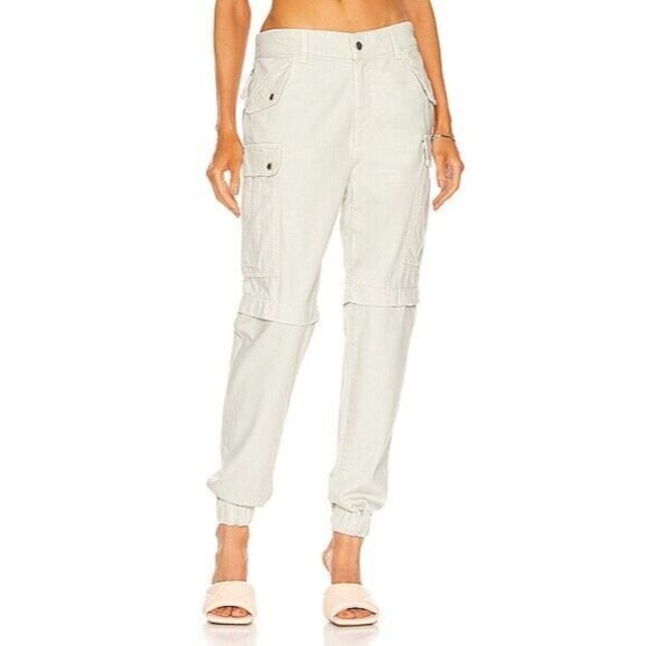 SER.O.YA John Cargo Pants Faded Mint Green Zipper Legs